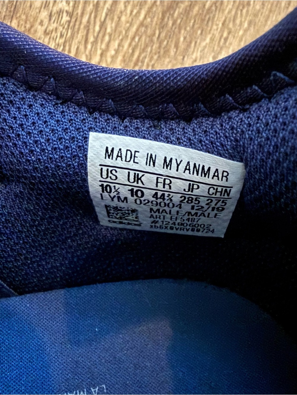 adidas Men's Navy and White Athletic Sneakers - Picture 6 of 8
